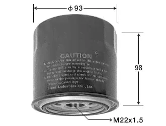 C-417 фильтр масляный NITTO 4M-123