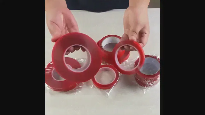 2 PCS Transparent Double Sided Tape Household Wall Hangings Adhesive Glue