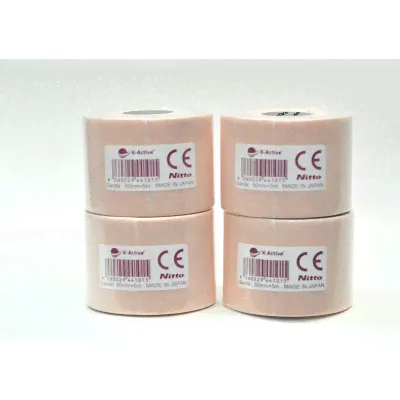 Кинезио тейп K-Active Tape Gentle 5cm x 5m Neutral (Светлорозовый) от Nitto Den-0