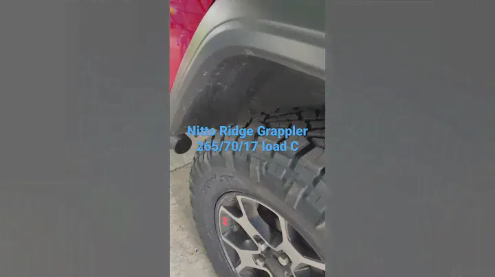Nitto Ridge Grappler 265/70/17 load c
