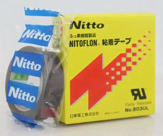 🛍 30 рулоновпартия, Высококачественная лента Nitto Denko 903UL, силиконовая клейкая лента Nitoflon (Т0, 18 мм * Ш, 19 мм * г, 10 м)-1