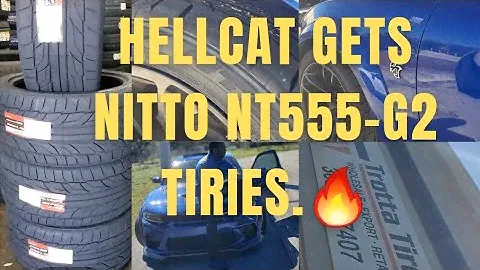 Installing Nitto NT555-G2 on my Hellcat Charger Widebody.🔥