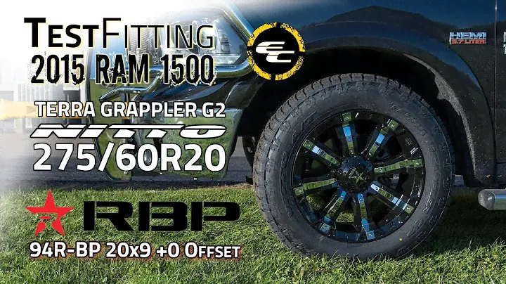 Test Fitting - 2015 Ram 1500 w/ 20x9 RBP 94R-BP & 275/60 Nitto G2s