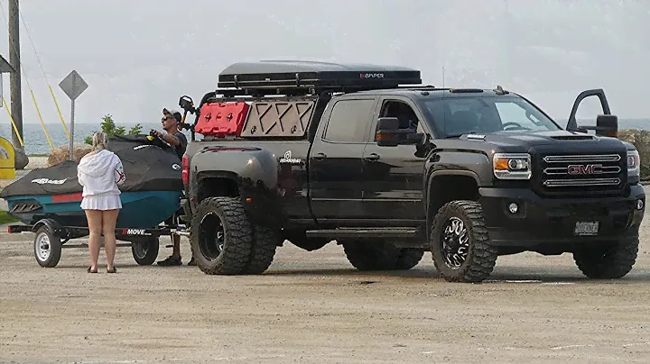 DURAMAX Dually  GMC Nitto grappler extreme terrain tires; Fuel wheels ; IKamper