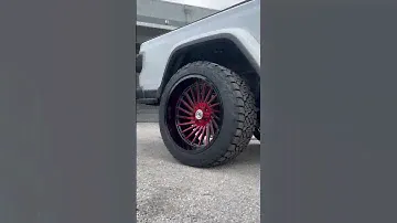Red face XF Wheels on Nitto Recon | 2023 Jeep Gladiator Rubicon